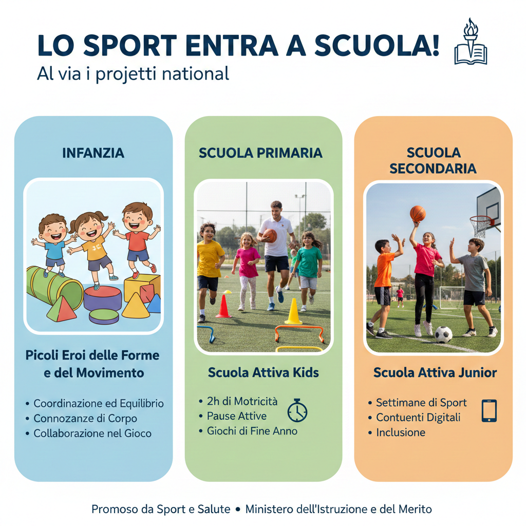 Lo Sport entra a Scuola: Al via i Progetti 